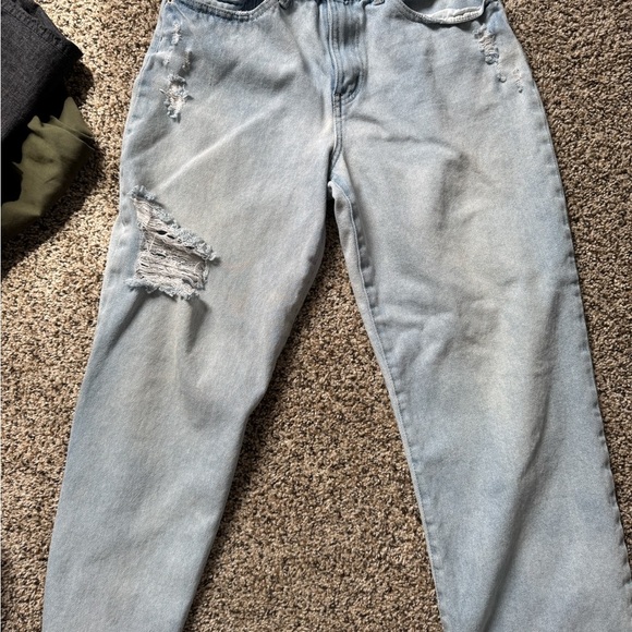 Rewash High Rise Distressed Straight-Leg Jeans size 9 - Picture 5 of 5